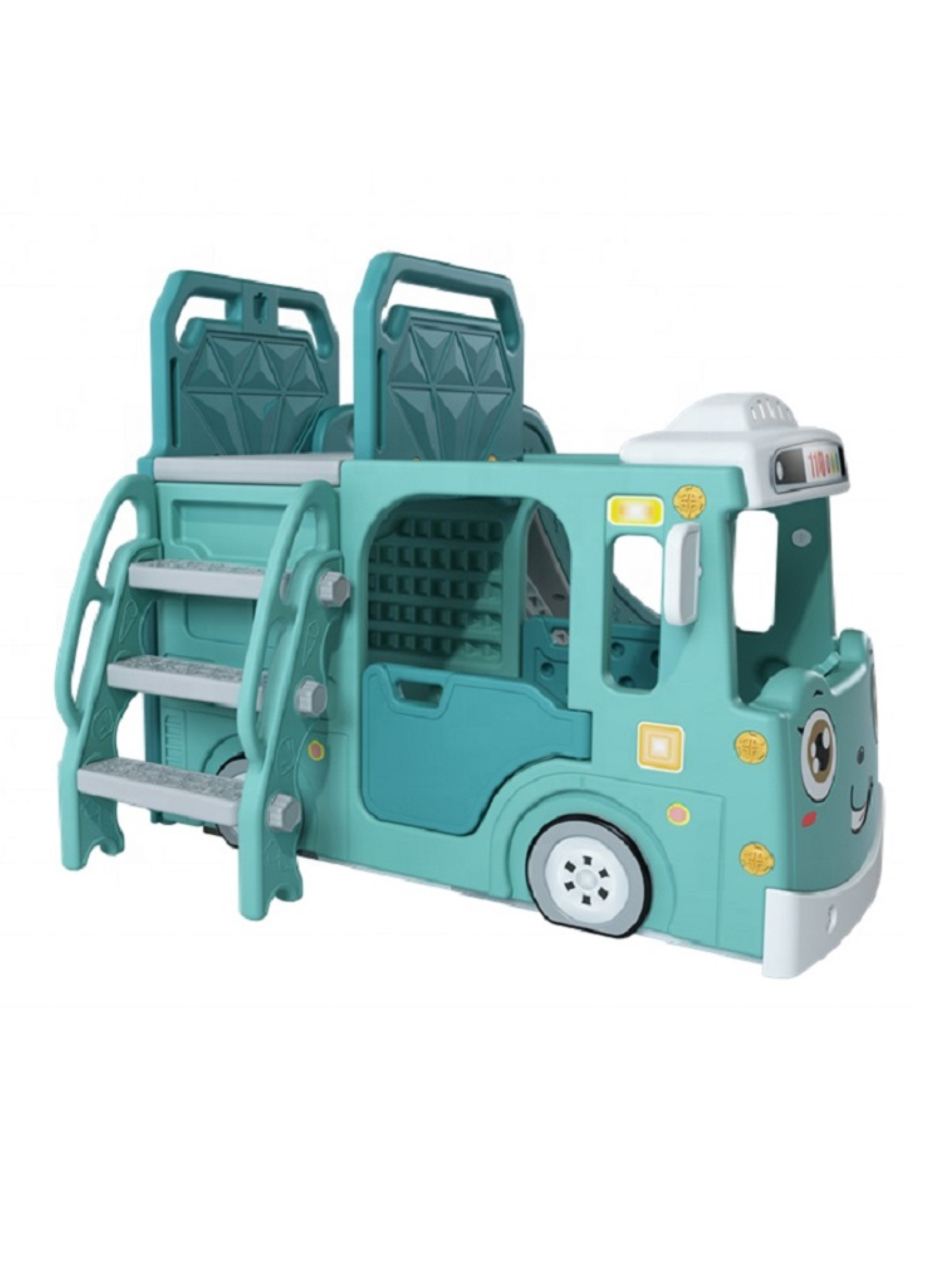 Детский игровой комплекс Perfetto Sport Автомобиль с горкой PS-049-М ментол - фото 8