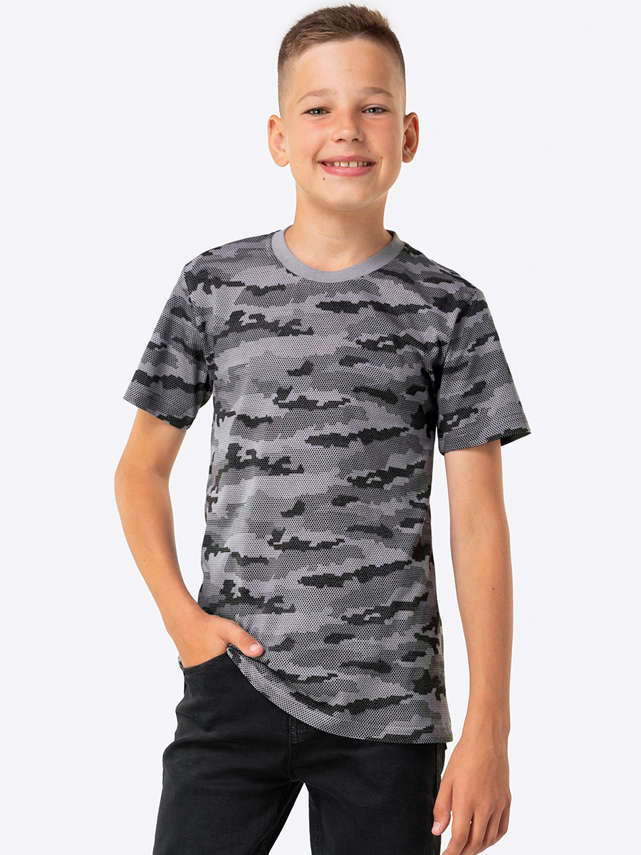 Футболка HappyFox HF9114соты.серый - фото 1