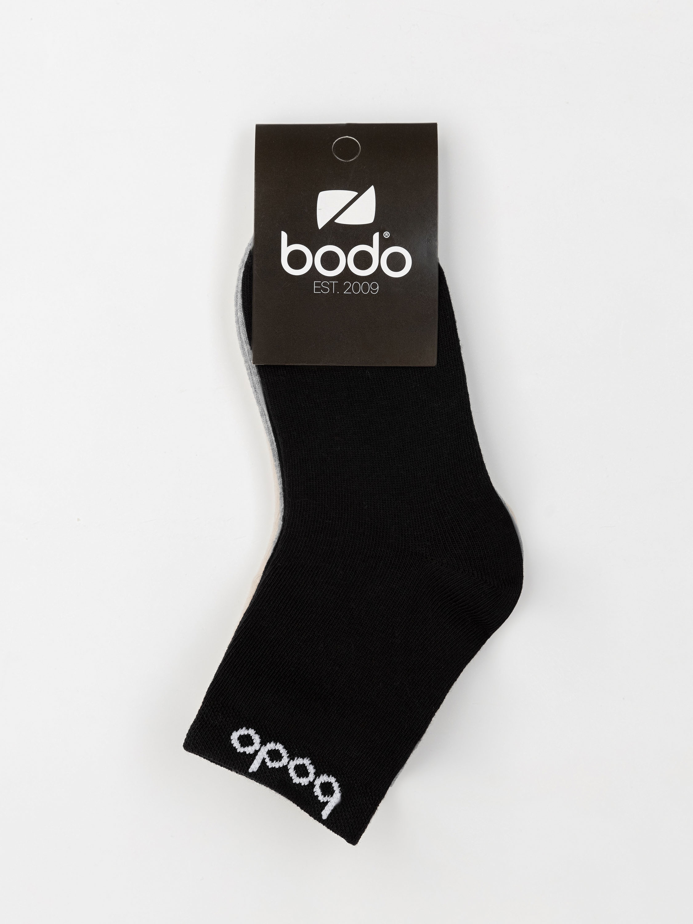 Носки 3 пары Bodo 26-8MUM_бежевый/серый/черный - фото 2