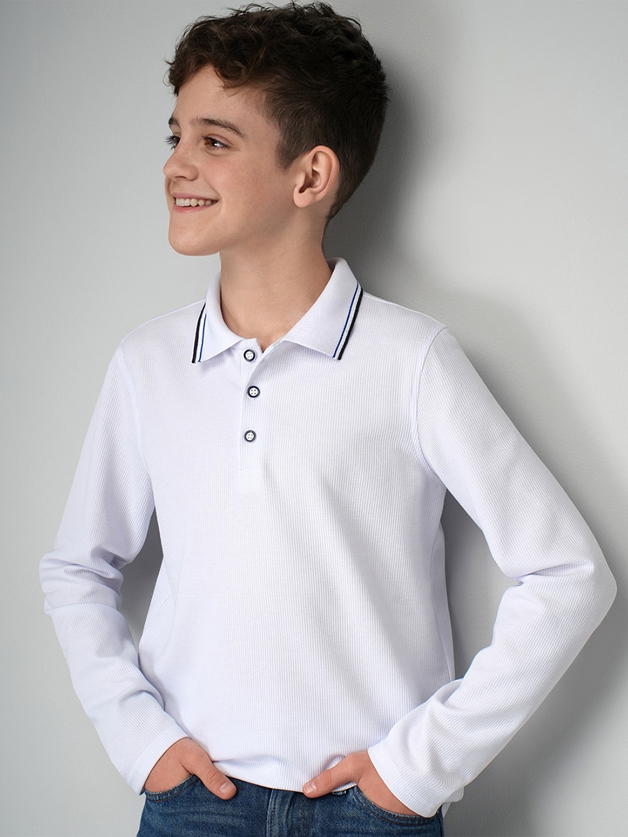 Поло HappyFox HF33118белый - фото 2