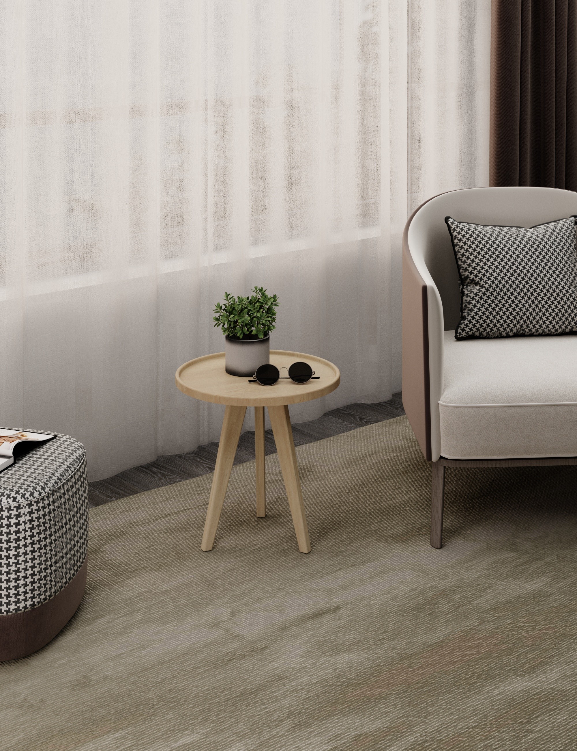 Стол журнальный SLINE Полли дуб янтарный - фото 6