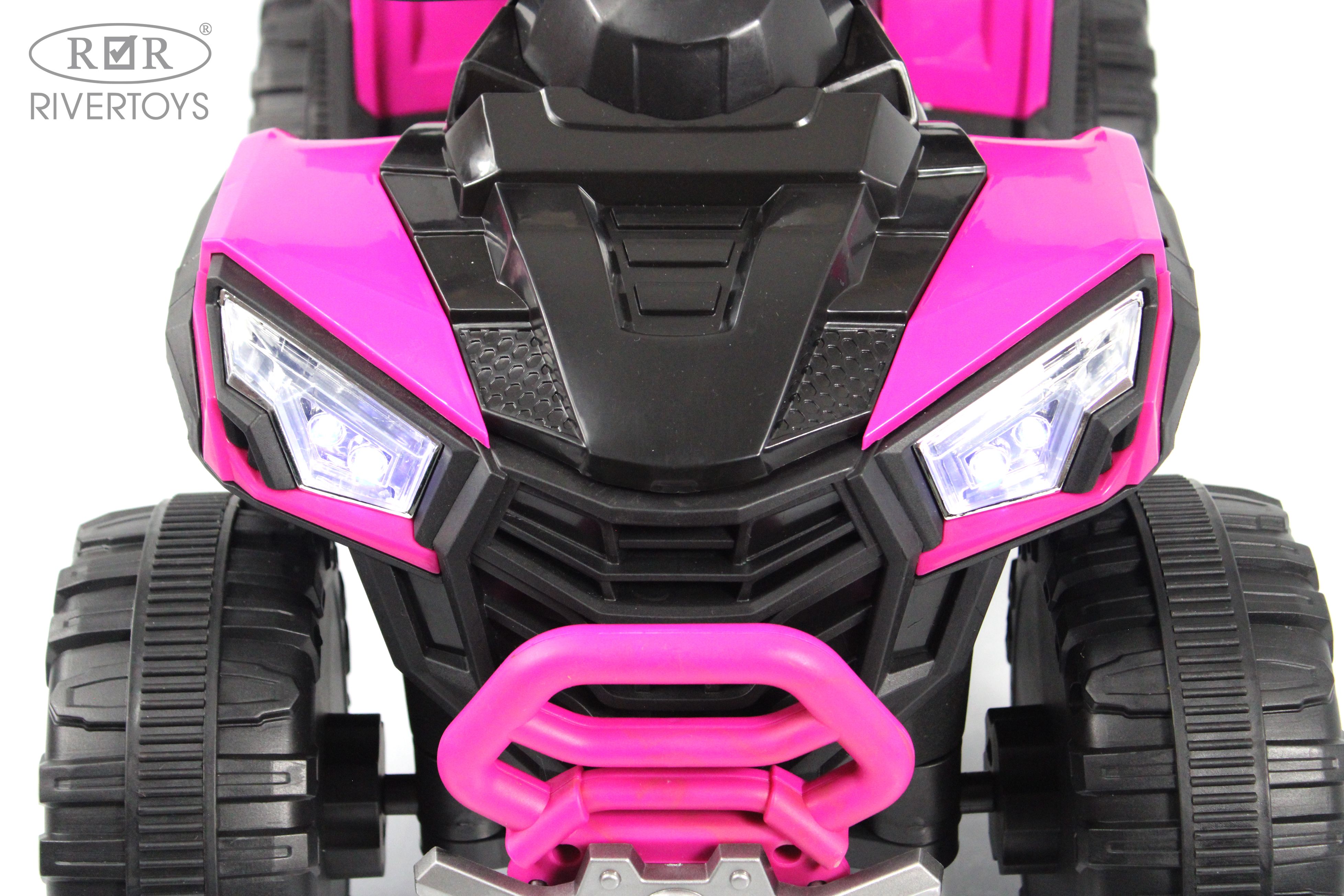 Электромобиль RIVERTOYS F003FF-NEW-PINK - фото 6