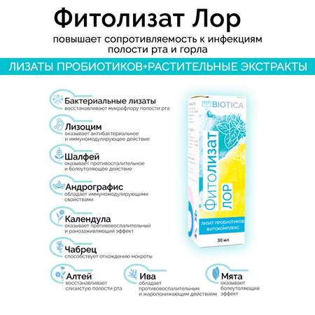 Фитолизат Лор ВедаБиотика спрей