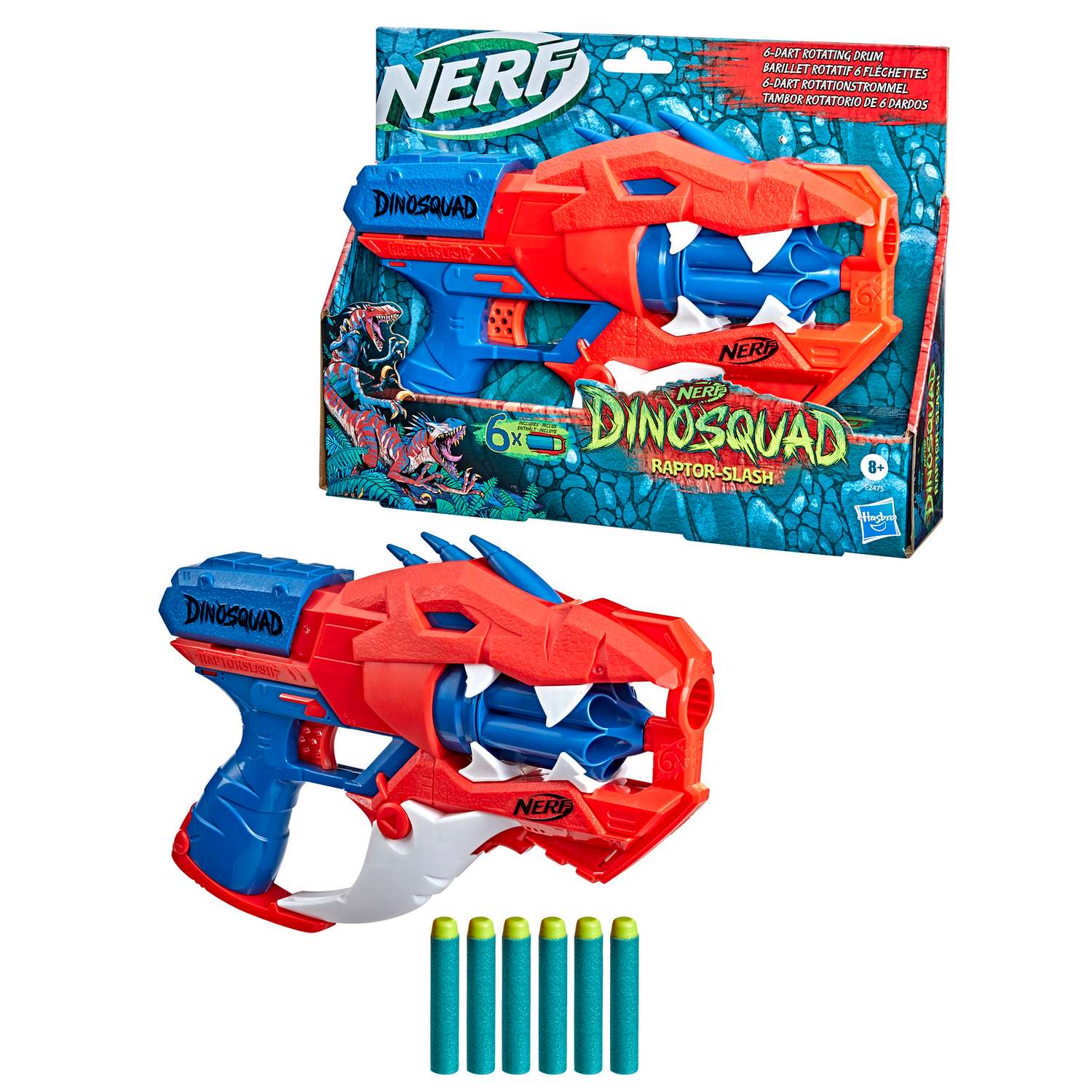 Бластер Nerf Дино Сквад Раптор Слэш - фото 13