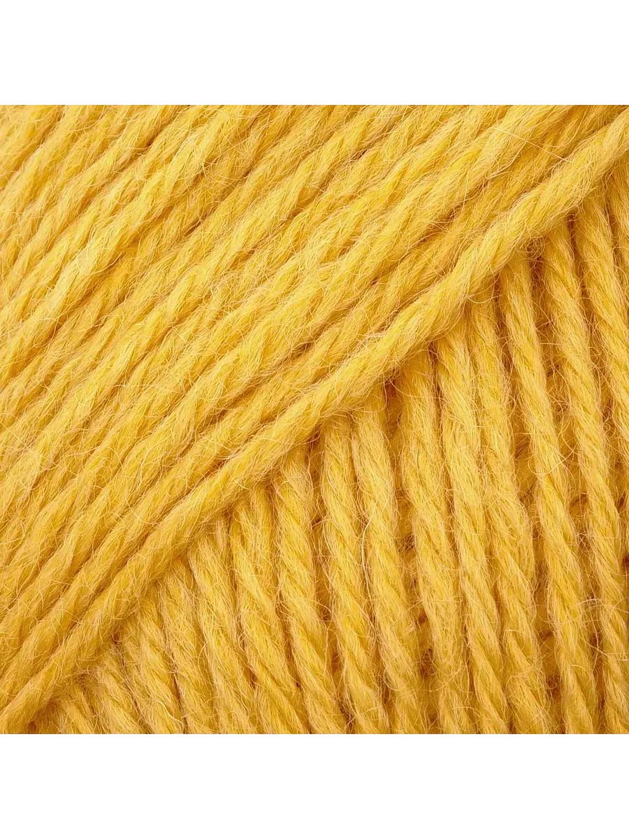 Пряжа ВЯЗЬ Шерстяная для повседневной одежды 100 гр 165 м 3 мотка 04 желтый - фото 7