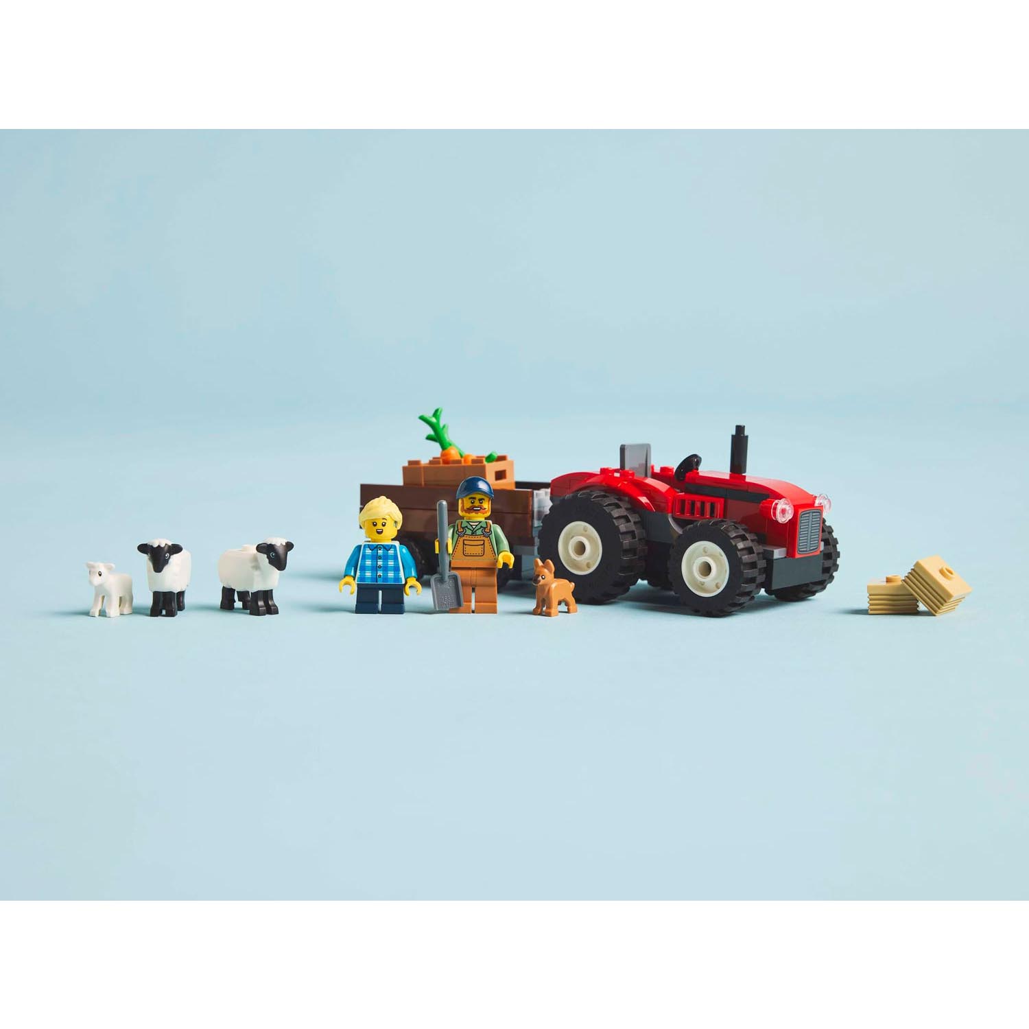 Конструктор LEGO City Красный фермерский трактор 116 дет. - фото 6