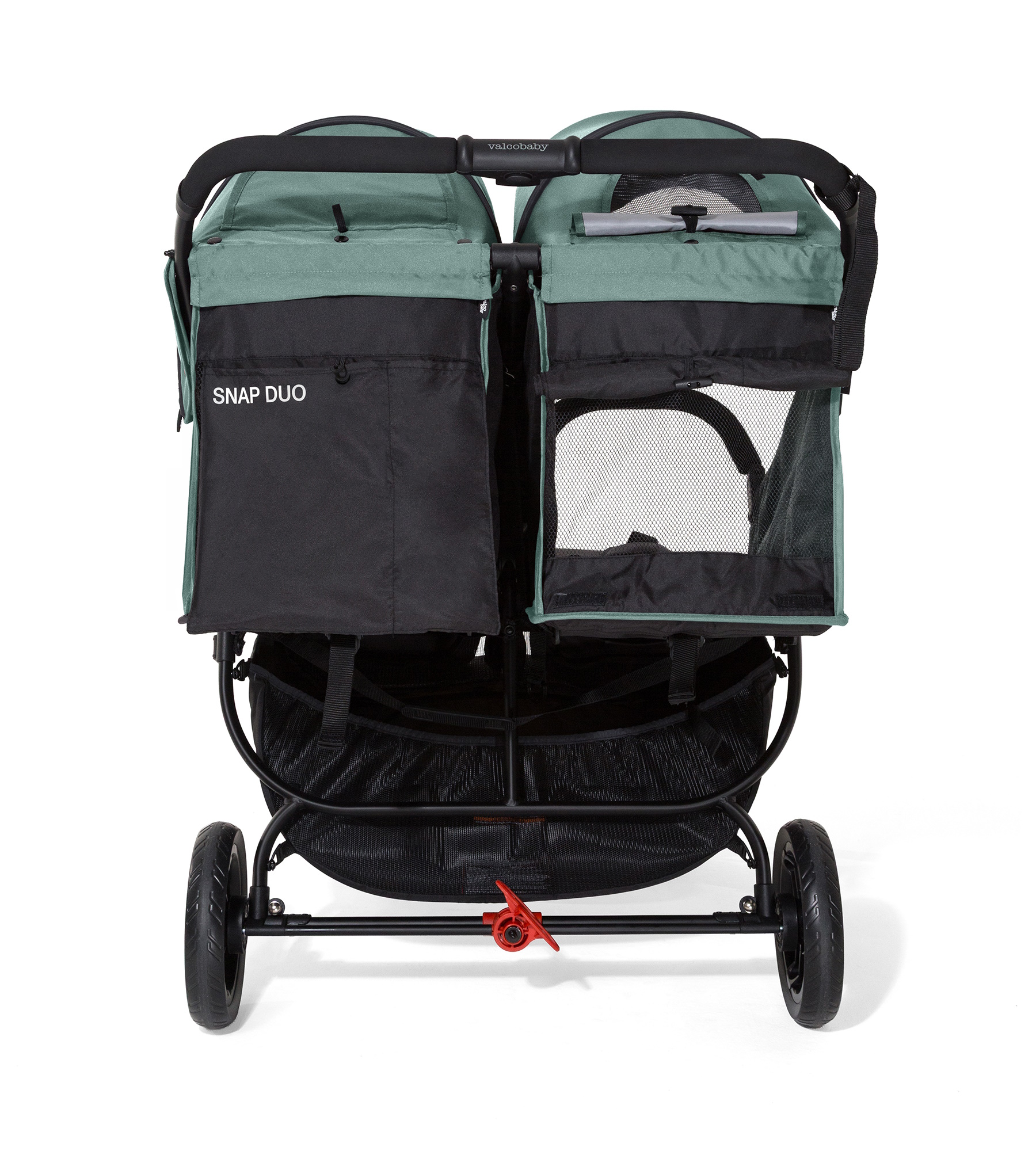 Коляска прогулочная для двойни Valco baby Snap Duo зеленый - фото 16
