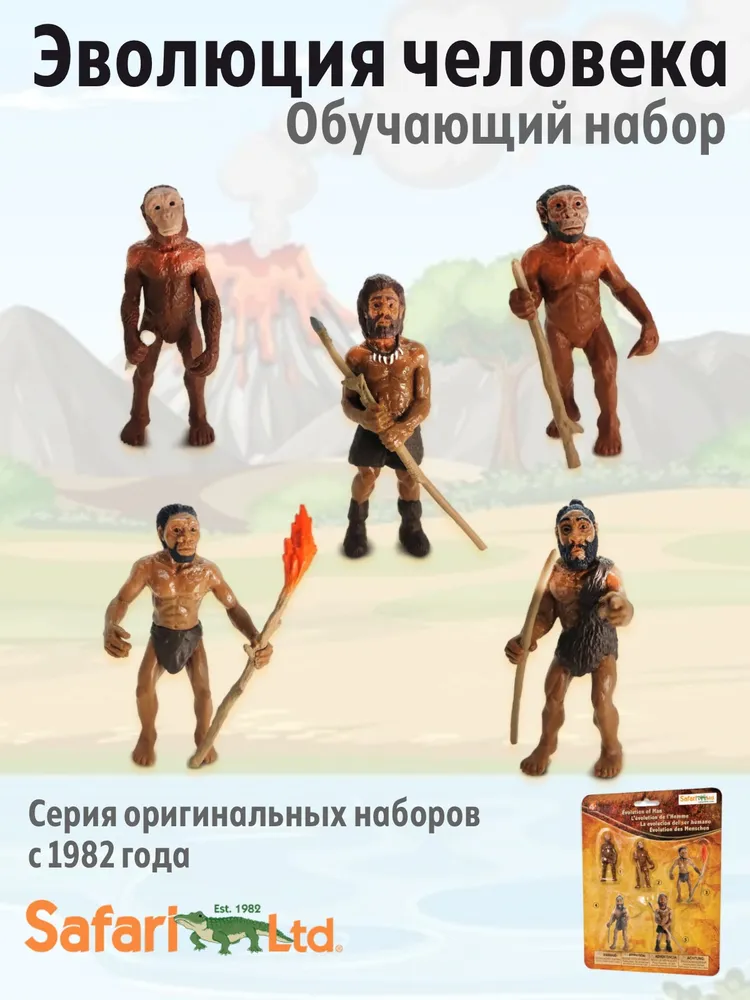Игровой набор Safari Ltd. фигурок Эволюция человека - фото 1