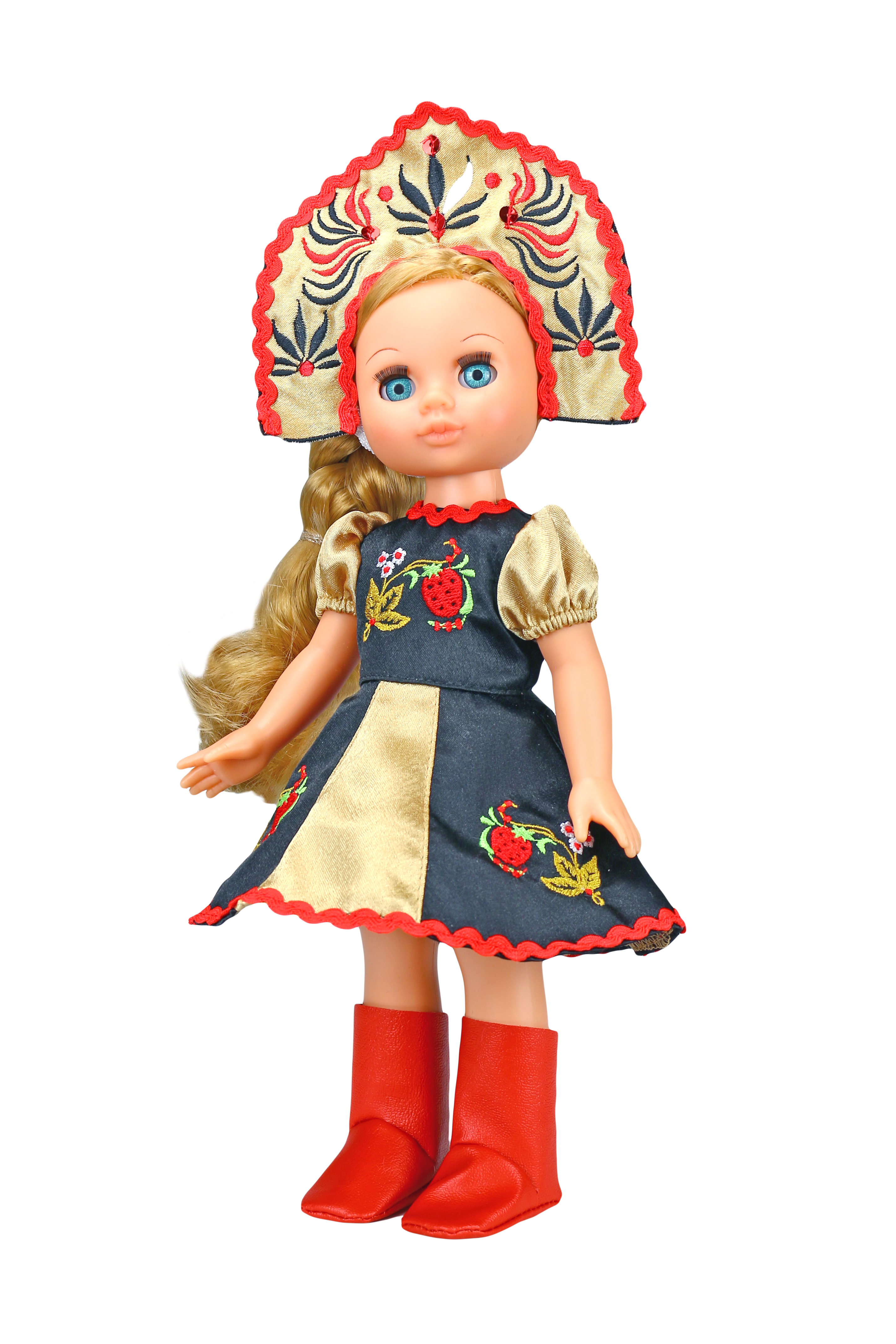 Кукла классическая Весна Эля Хохломская красавица высота 30 см В2637 - фото 3