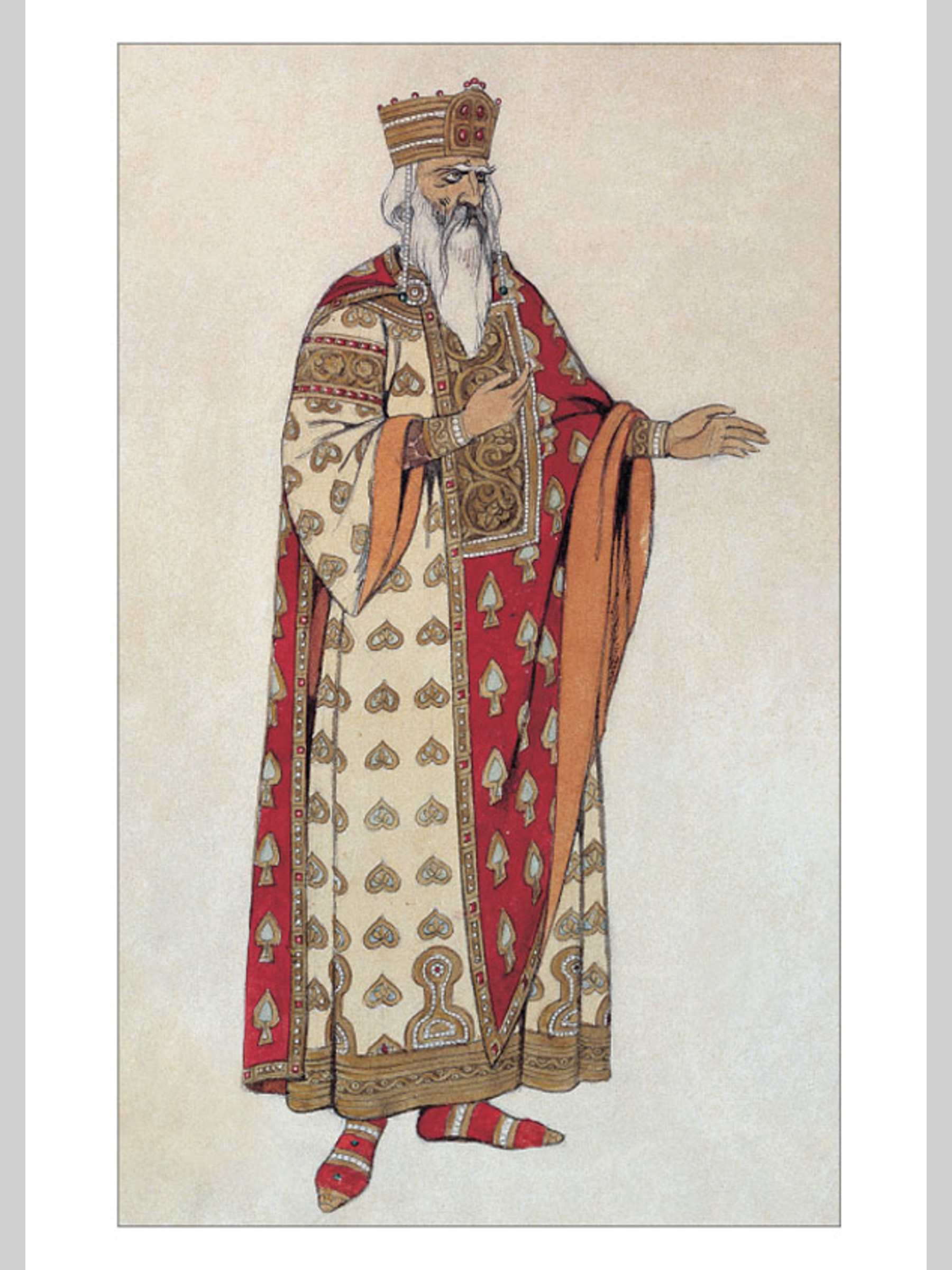 Набор открыток Белый город Иван Билибин Театральные костюмы - фото 6