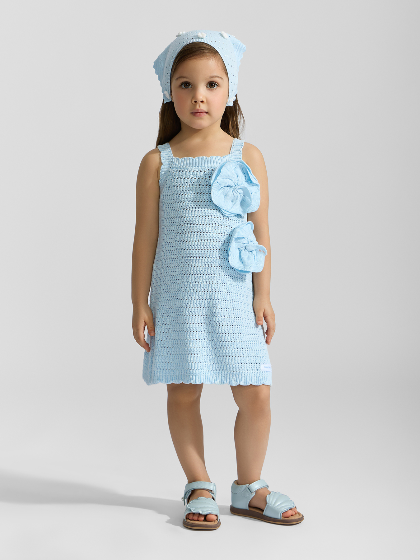 Сарафан и косынка Happy Baby 88690-1_white - фото 1