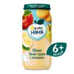 Пюре ФрутоНяня Яблоко с бананом, грушей и печеньем с 6 мес 250 г