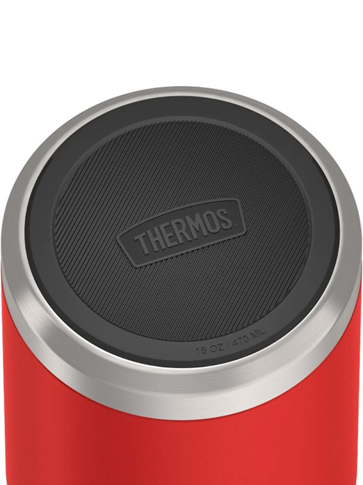 Термос для еды супа 470 мл с ложкой THERMOS ICON-3004 красный – нержавеющая сталь герметичный тепло/холод 10/24 часа - фото 14