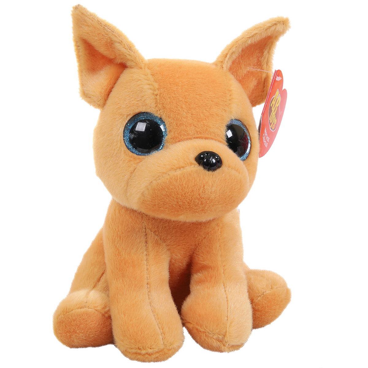 Мягкая игрушка Abtoys Собачка Чихуахуа бежевая - фото 2