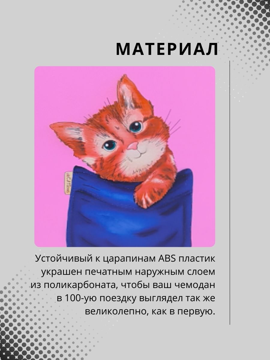 Чемодан LATS Кот - фото 3