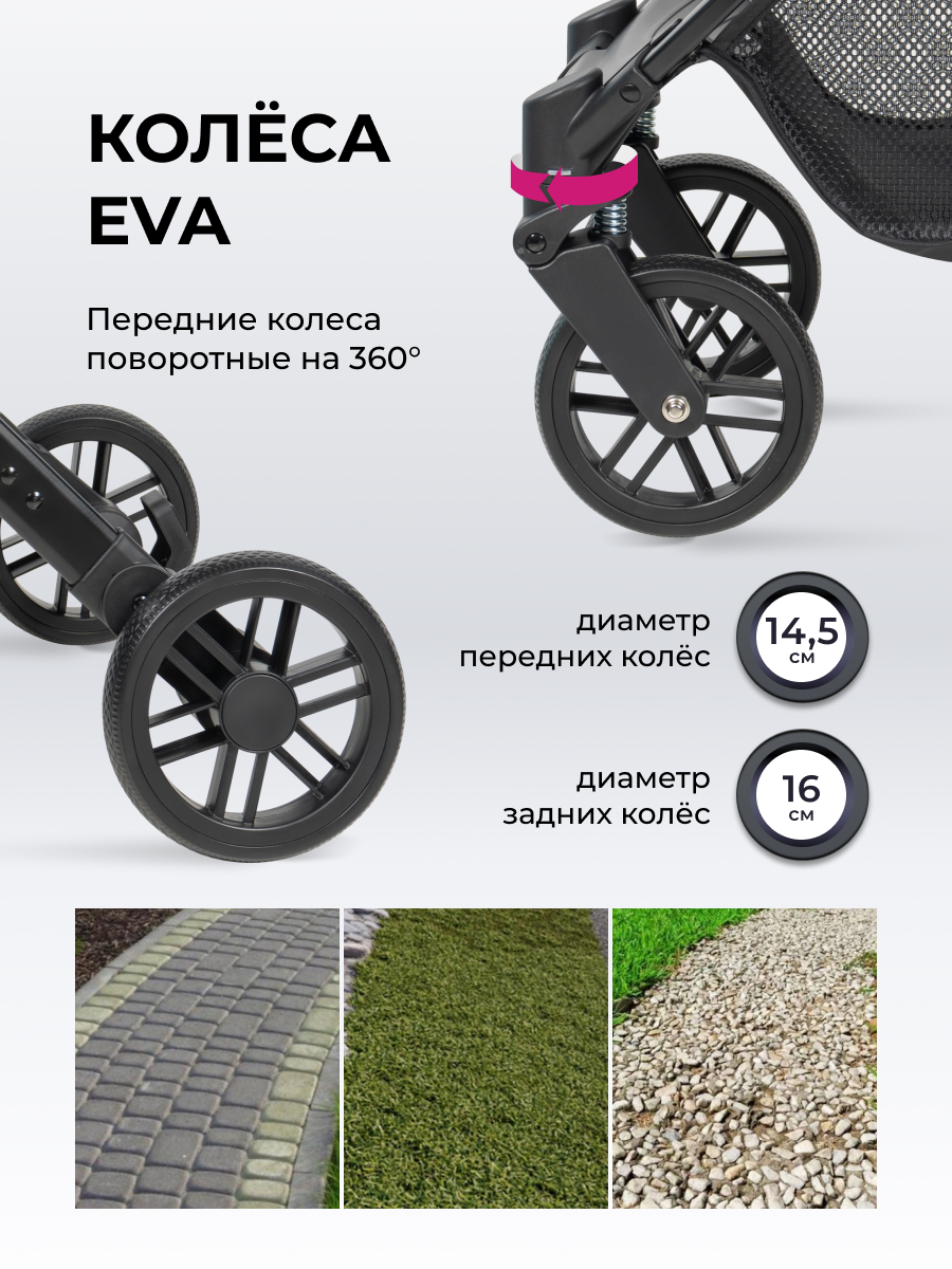 Коляска прогулочная Farfello Comfy Go Comfort бежевый - фото 5