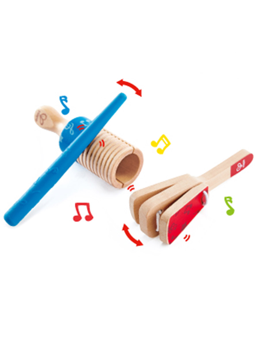 Игрушка музыкальная Hape Трещотка Дуо аксессуар - фото 4