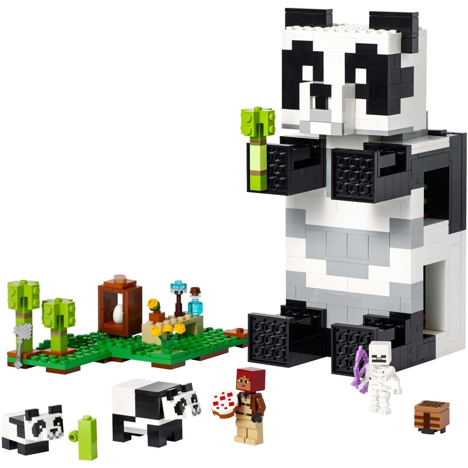 Конструктор LEGO Minecraft Дом панды блочный - фото 2