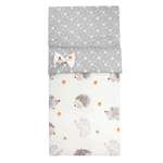 Одеяло-спальный мешок Amarobaby Magic Sleep Крошка Eжик Белый-Серый