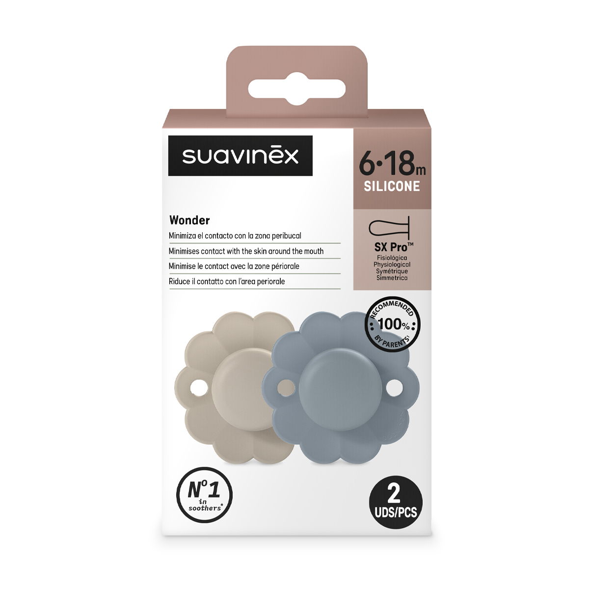 Пустышка Suavinex силикон ортодонтическая от 6 мес. 2 шт. - фото 5