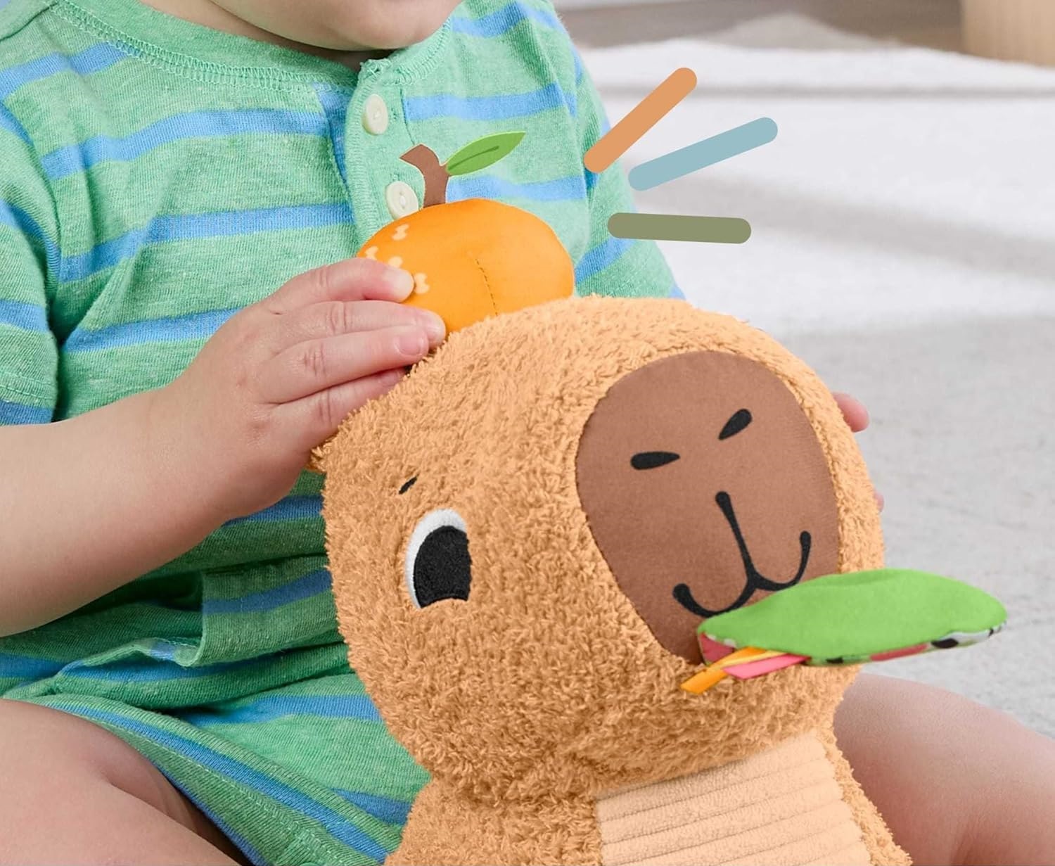 Прорезыватель Fisher Price Snuggly Капибара - фото 3