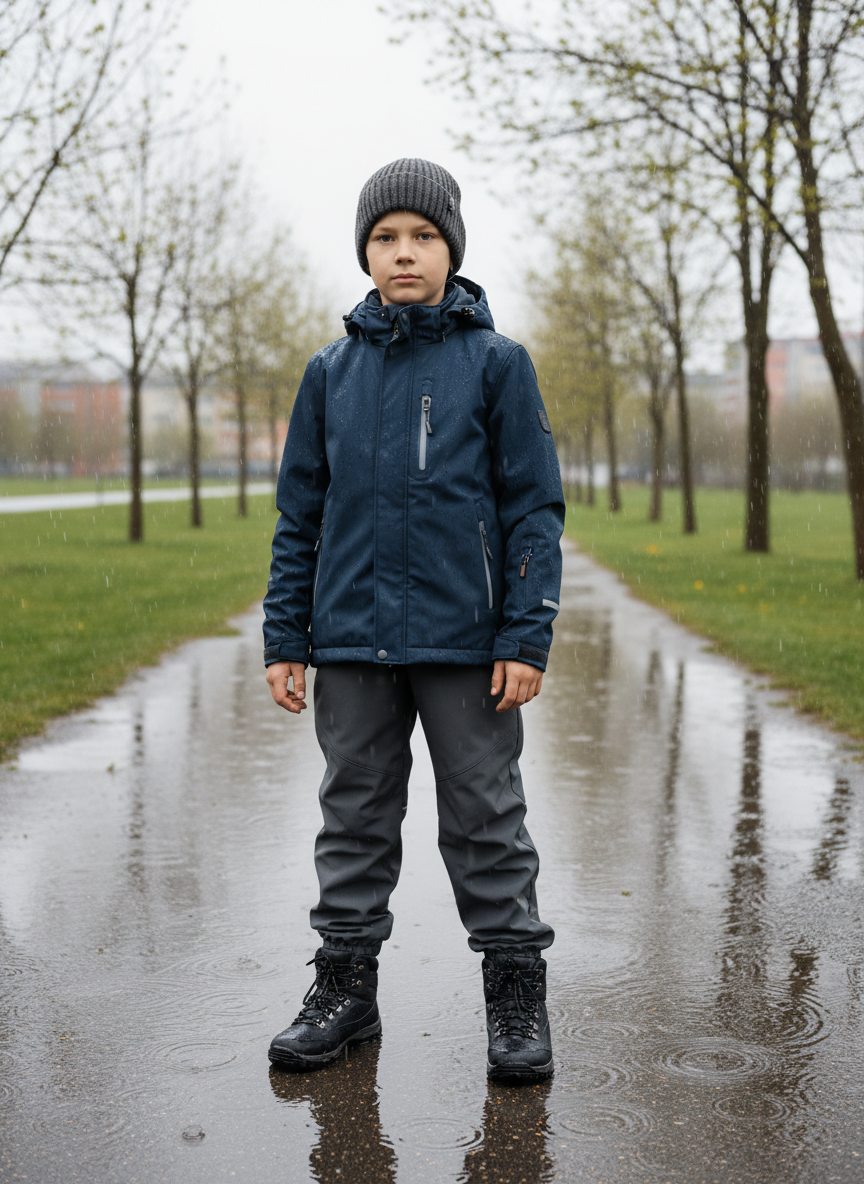 Брюки Arctic kids 10-034 серый - фото 4