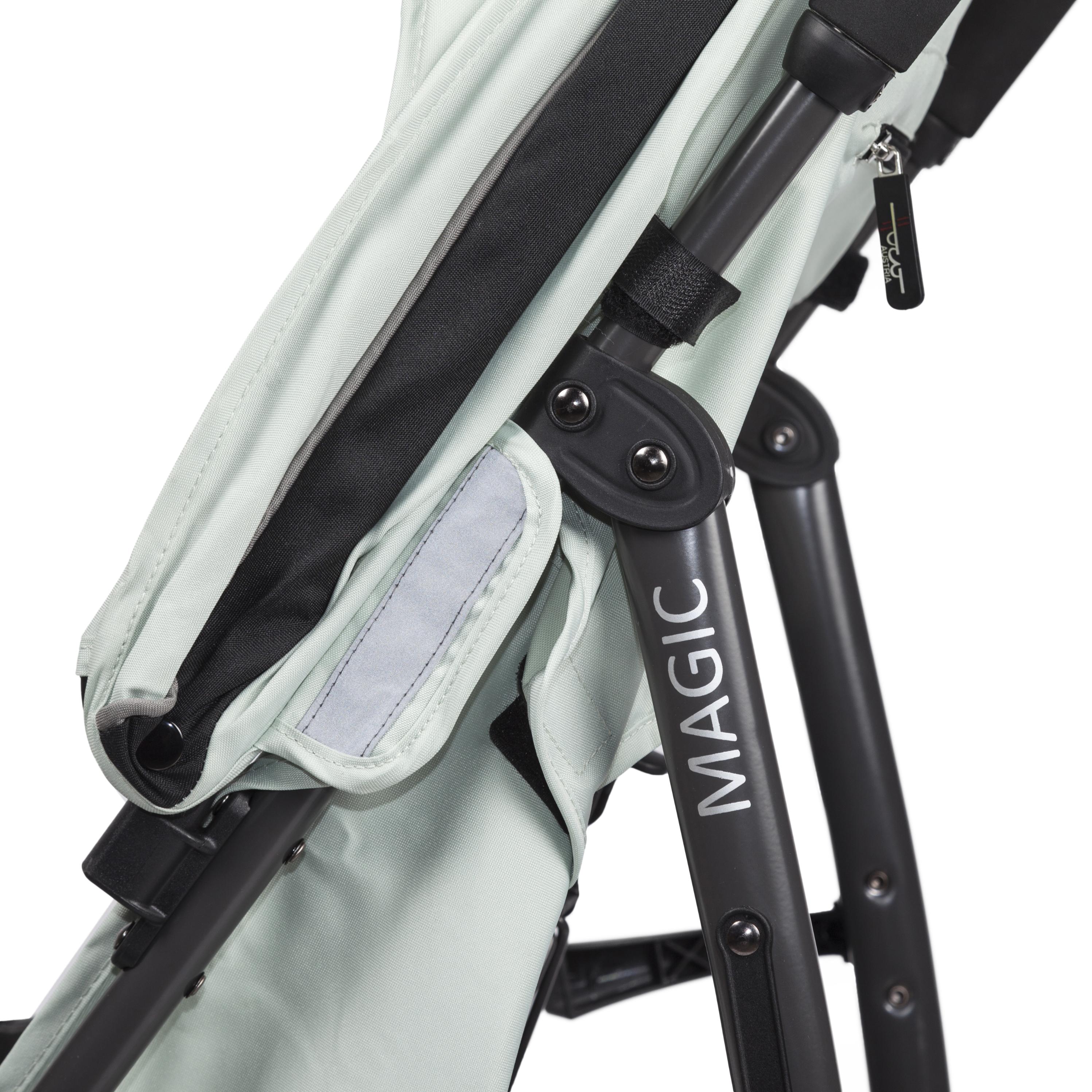 Коляска прогулочная hoco Magic Green lilly серый - фото 11