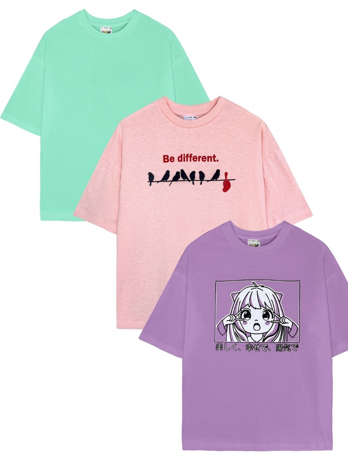 Футболка 3 шт Lets Go 4501_мультицвет - фото 1