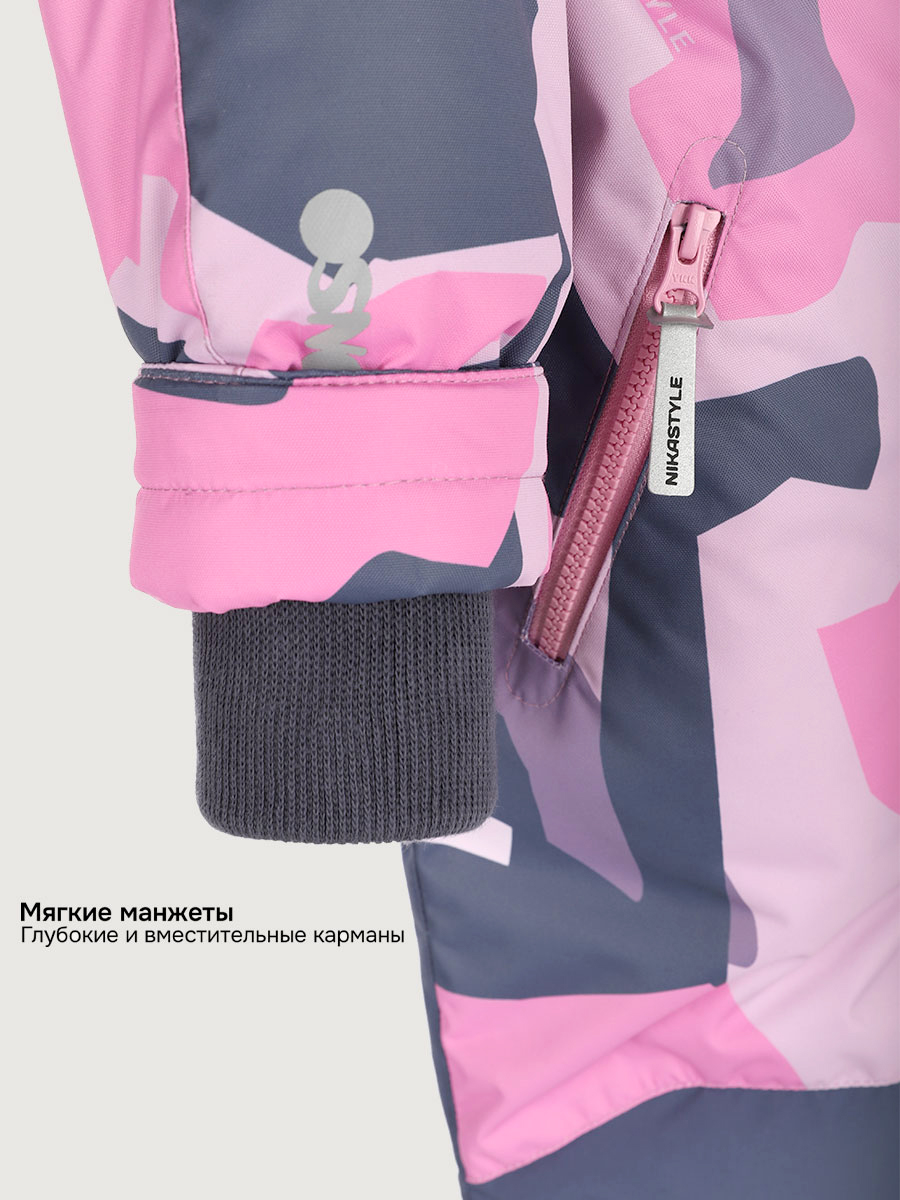 Комбинезон NIKASTYLE 8з1025 розовый/графит - фото 12