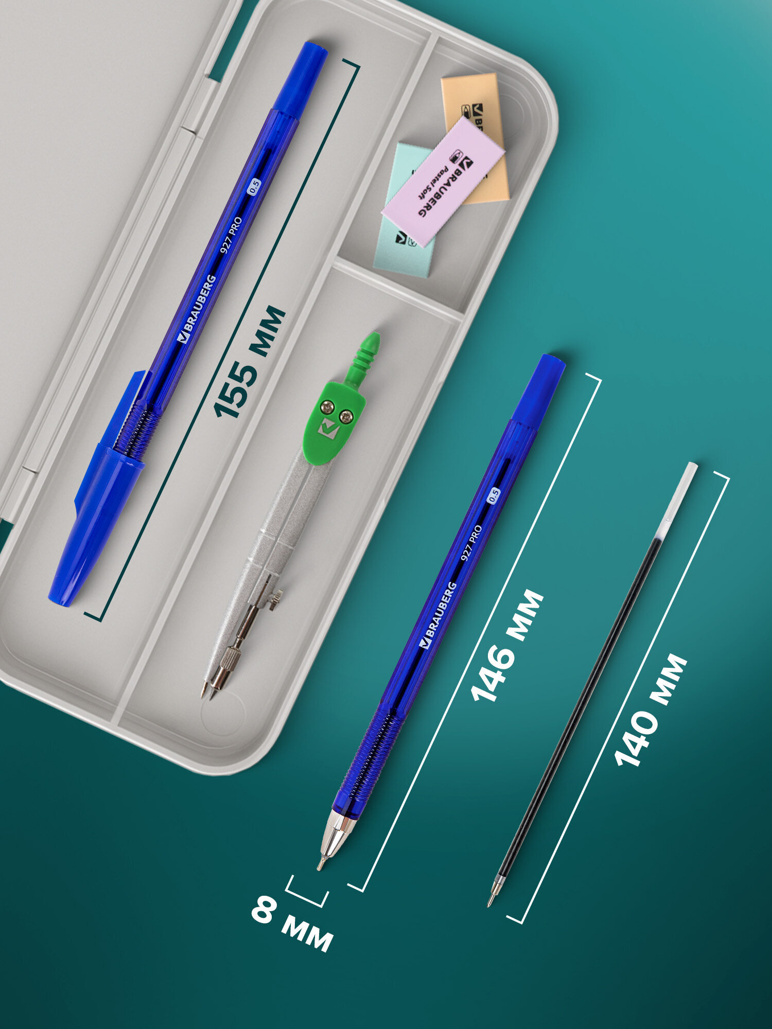 Ручка шариковая Brauberg - фото 4