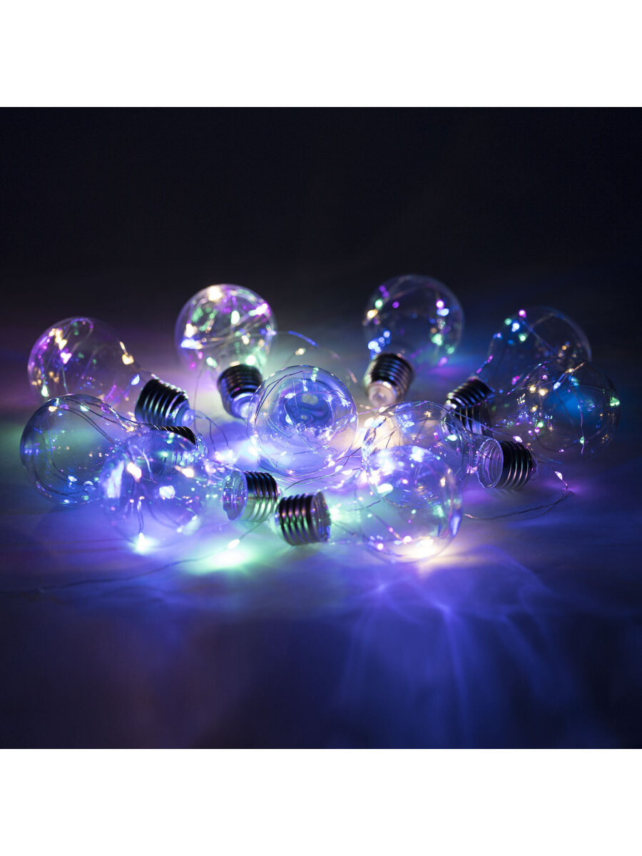 Гирлянда нить новогодняя Золотая сказка интерьерная для дома и на елку 3 м светодиодная Лампочки - фото 10