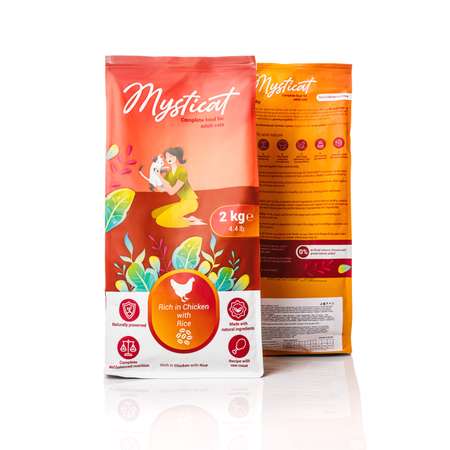 Корм сухой MYSTICAT с курицей и рисом 2 кг