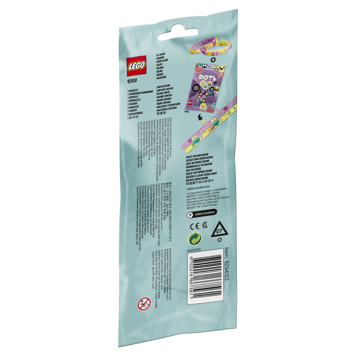 Конструктор LEGO DOTS Браслет Мороженое - фото 3