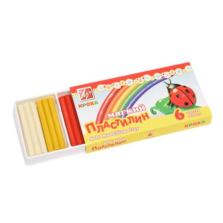 Пластилин Луч 6 цв.