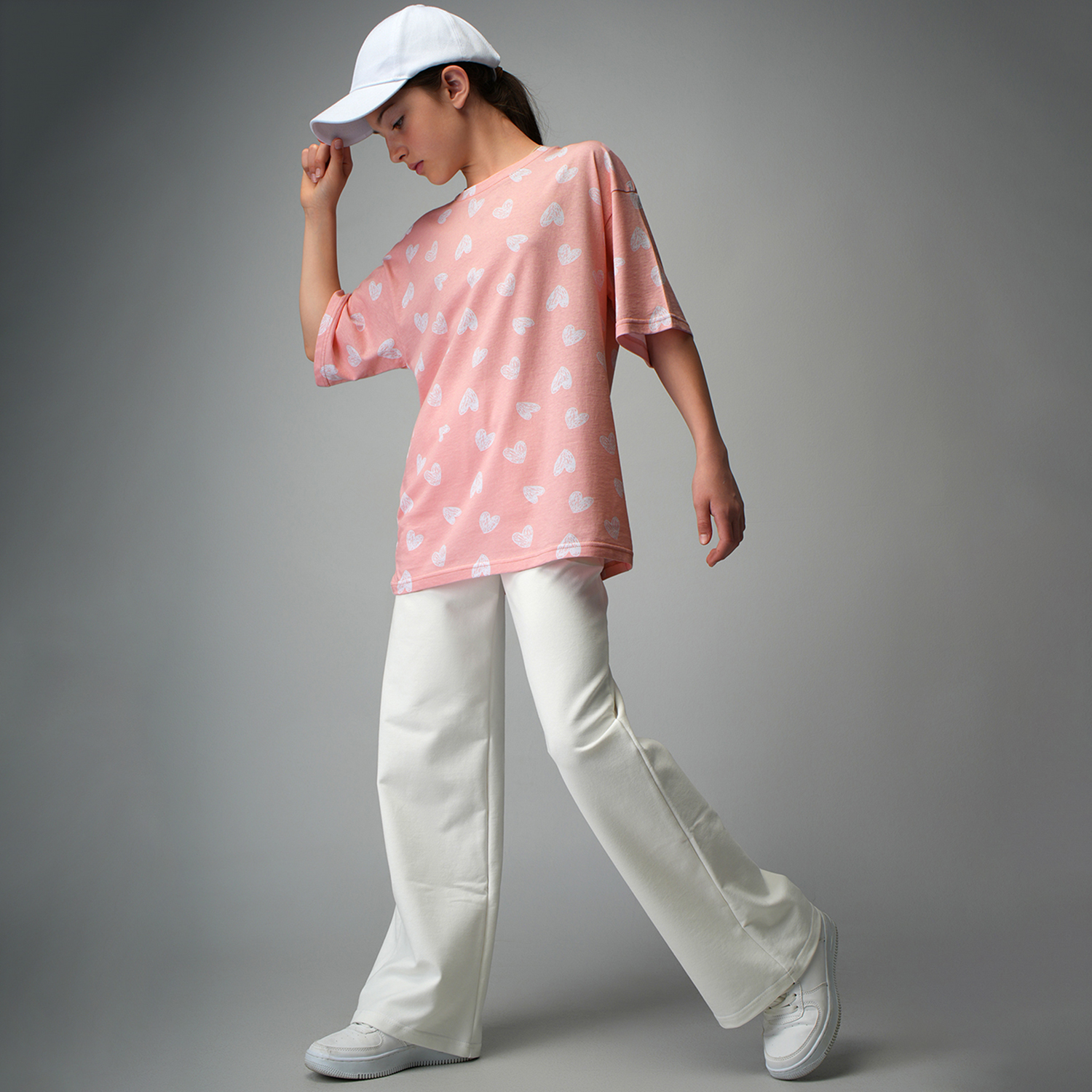 Футболка HappyFox HF0178SPбелый.сердечки - фото 8