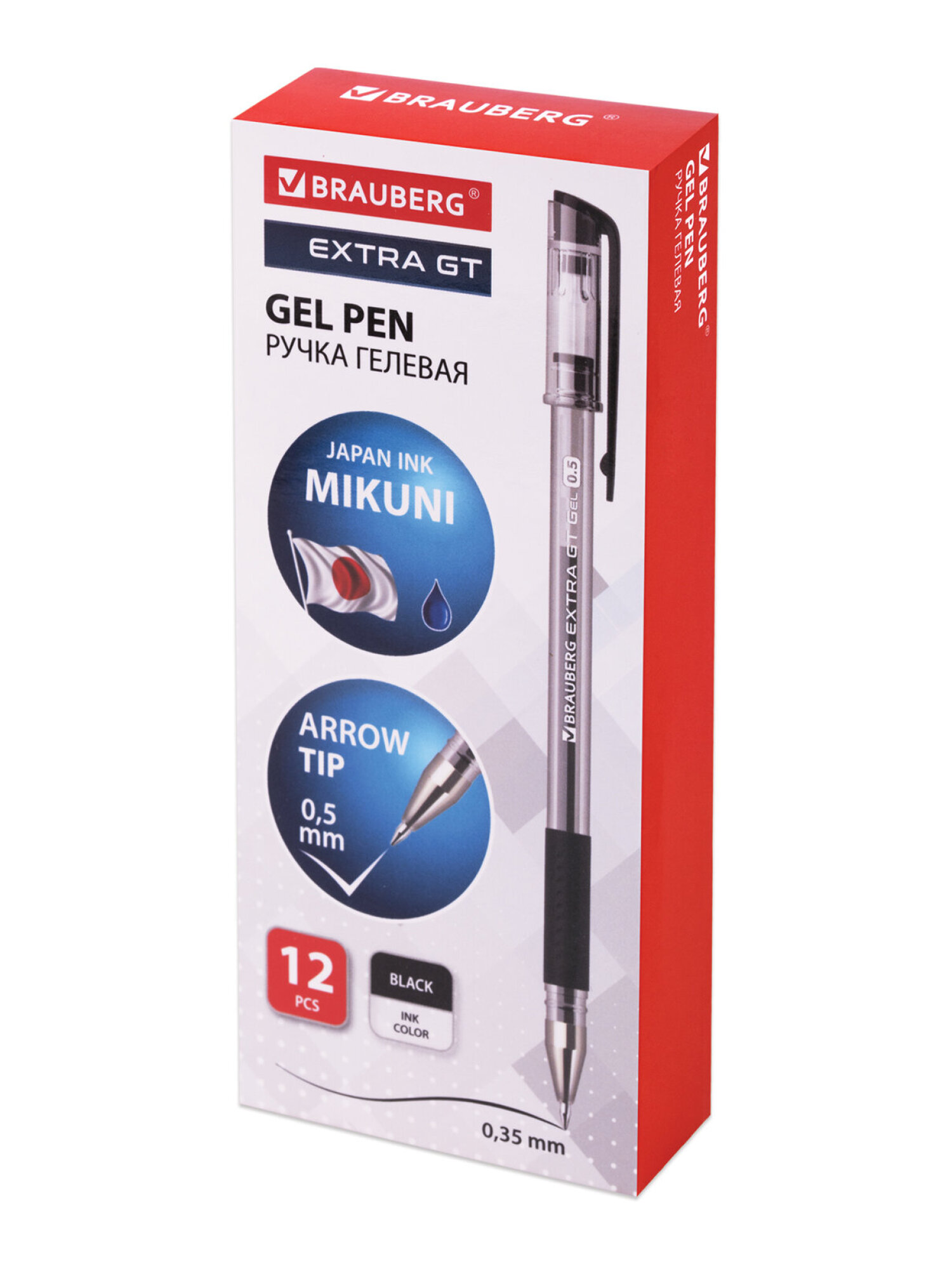 Ручка гелевая Brauberg 12 шт. - фото 11