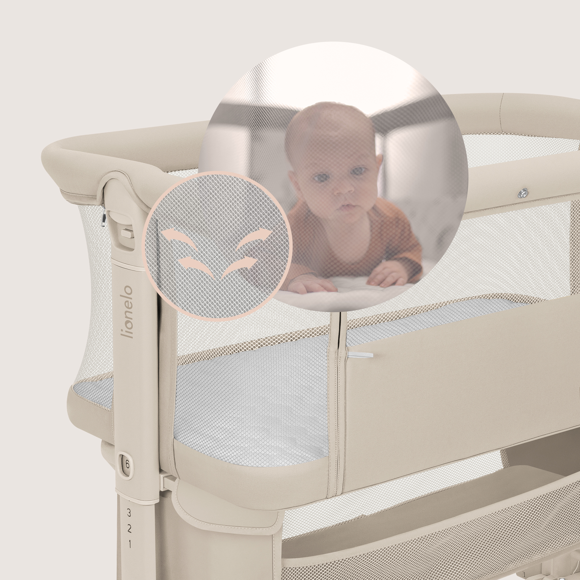 Колыбель Lionelo Jodie бежевый - фото 6