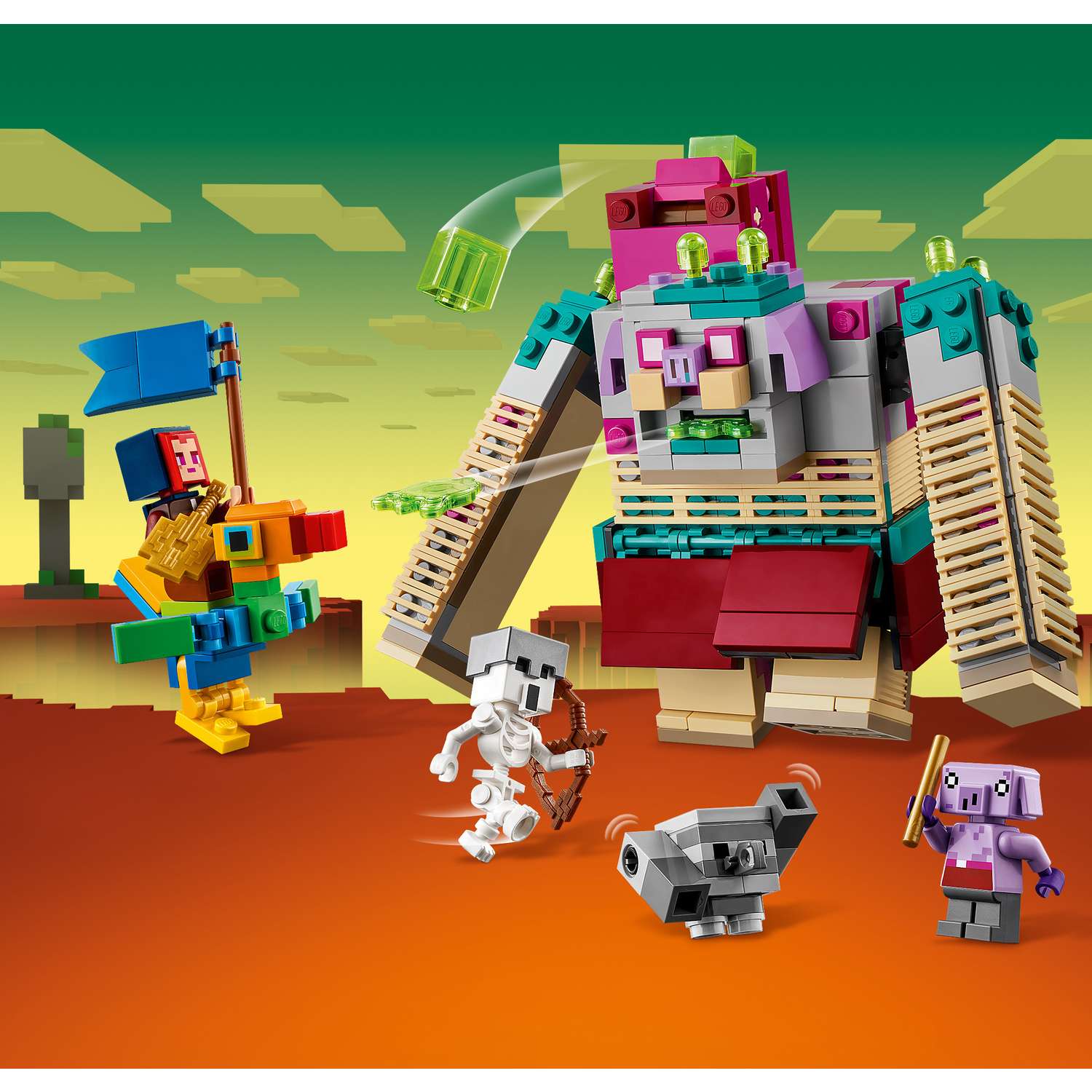 Конструктор LEGO Minecraft Схватка пожирателей 420 дет. - фото 7