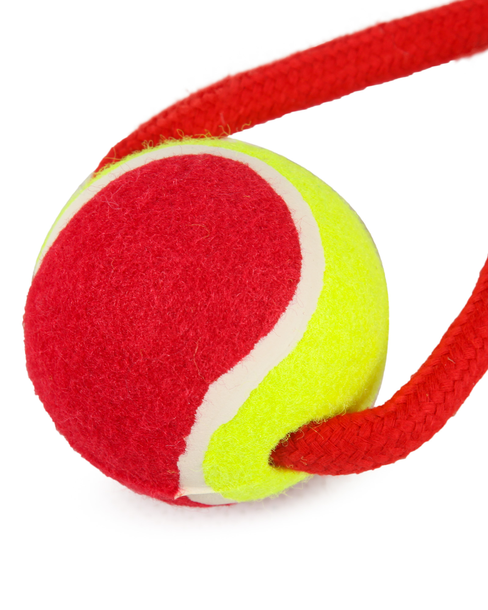 Игрушка для собак Barbaks Мяч-тянучка прочный с канатиком 29см в ассортименте - фото 4