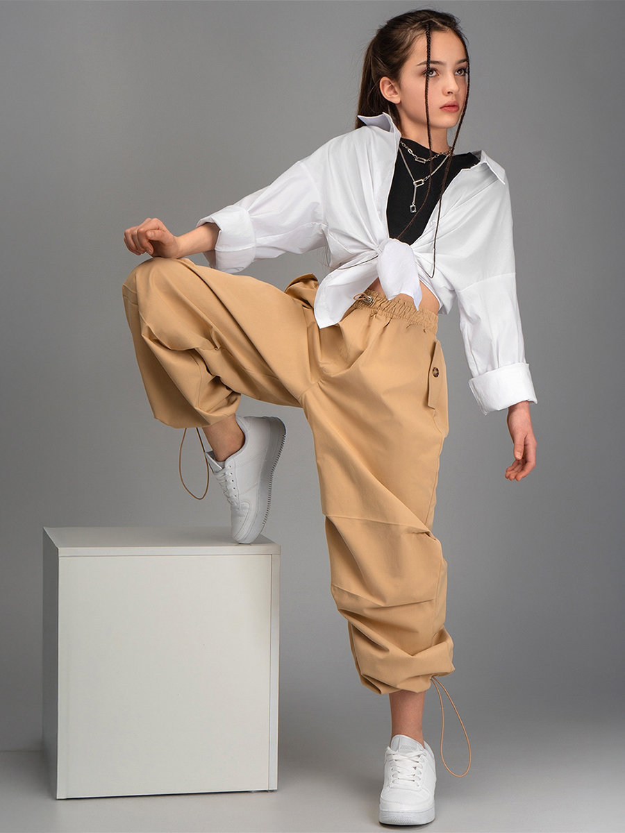 Брюки HappyFox HFI4514бежевый - фото 14