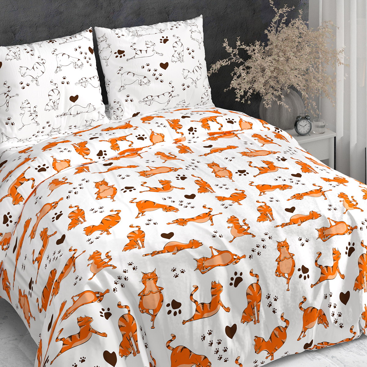 Комплект постельного белья BRAVO Котойога двуспальный 4 предм. - фото 13