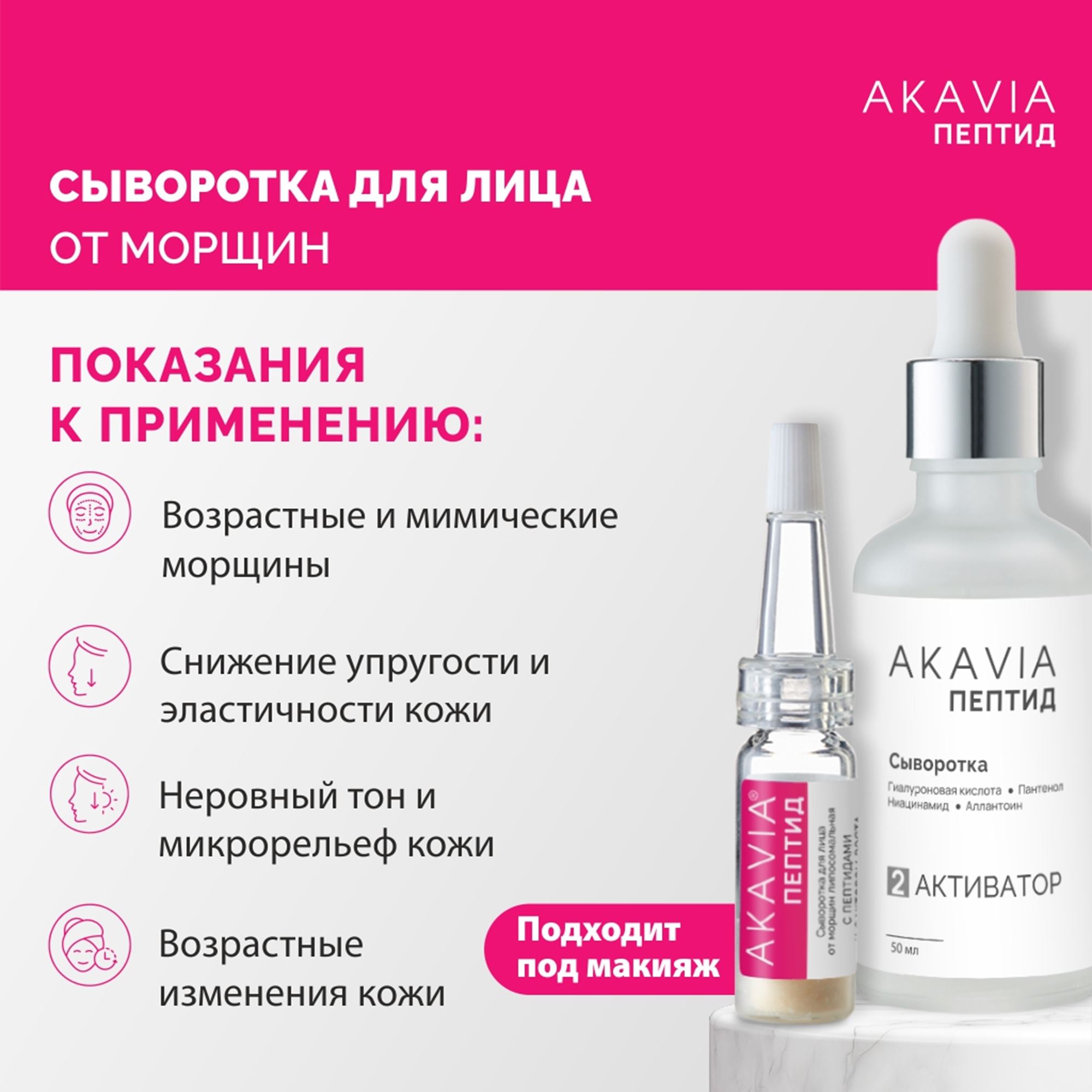 Сыворотка АКАВИЯ От морщин с фактором роста - фото 3