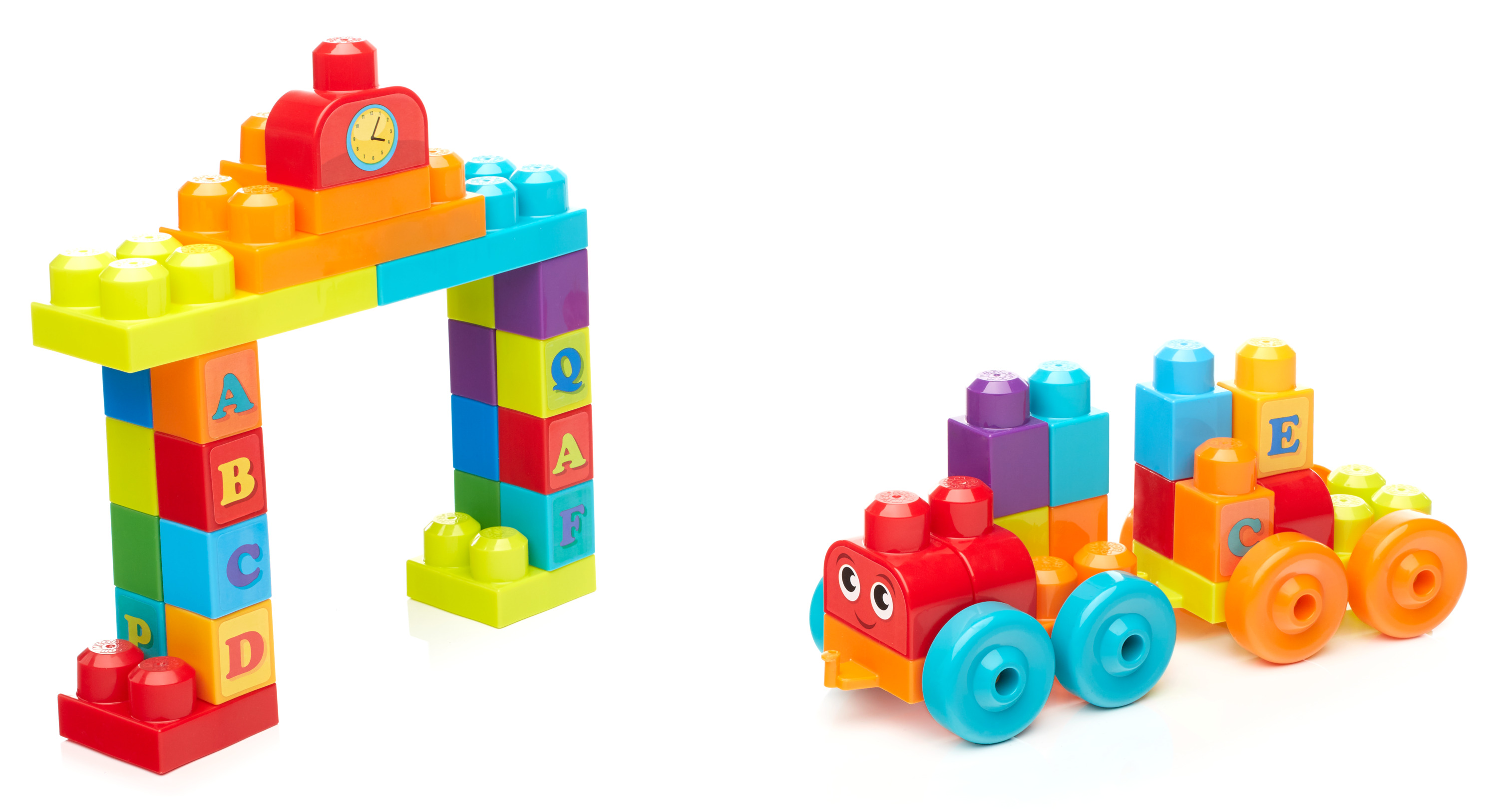 Конструктор Mega Bloks ABC Learning Train 60 дет. - фото 5