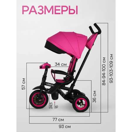Трехколесный велосипед Velobibi 10 дюймов