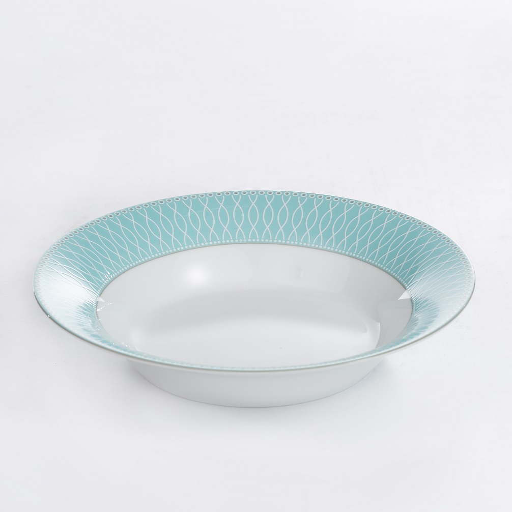 Сервиз столовый 6 персон Zarin Porcelain Industries Shahrzad Zhanti Turquoise 35 предметов - фото 10