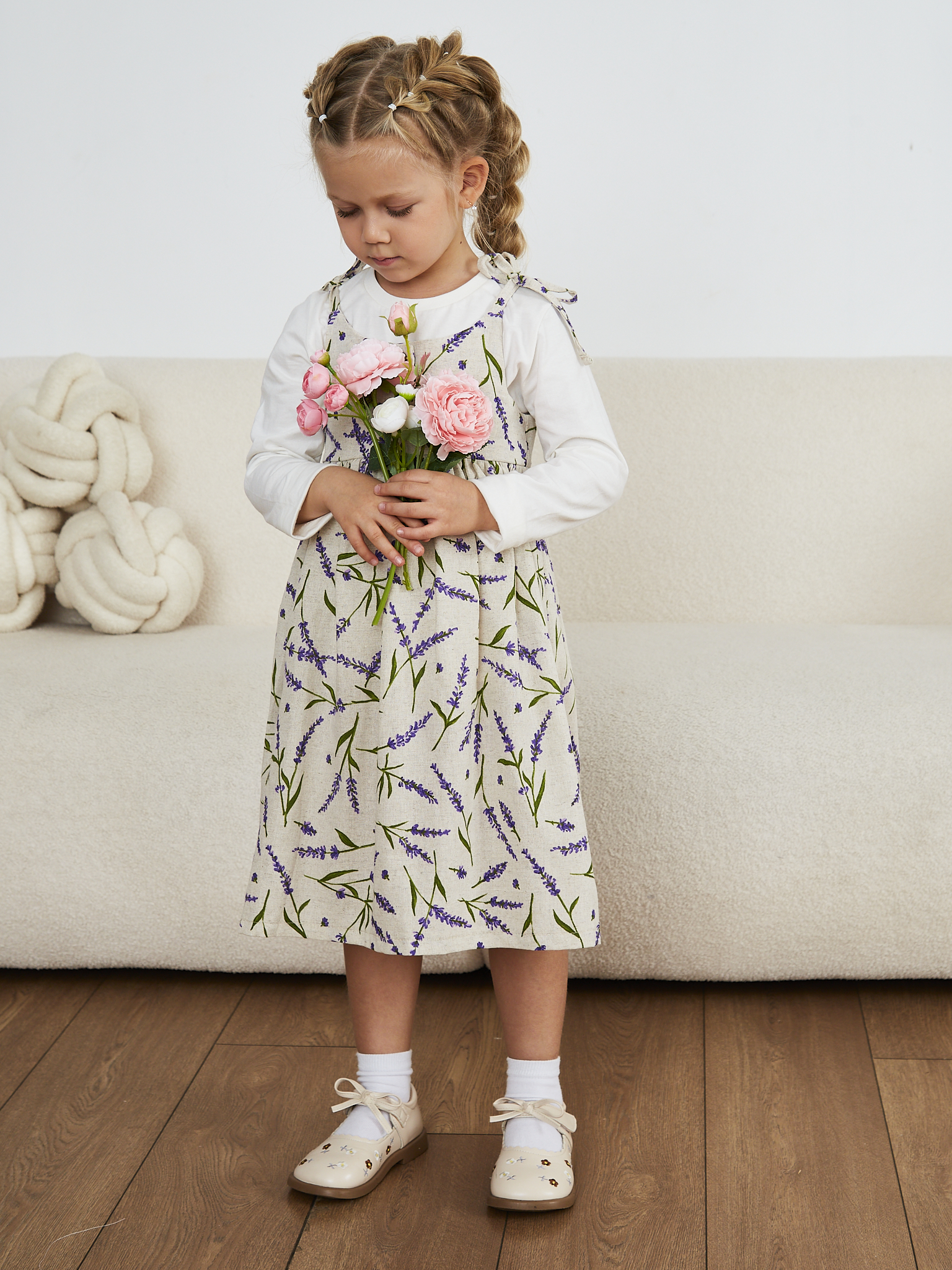 Сарафан MOUN сарафан_девочки_лаванда - фото 8