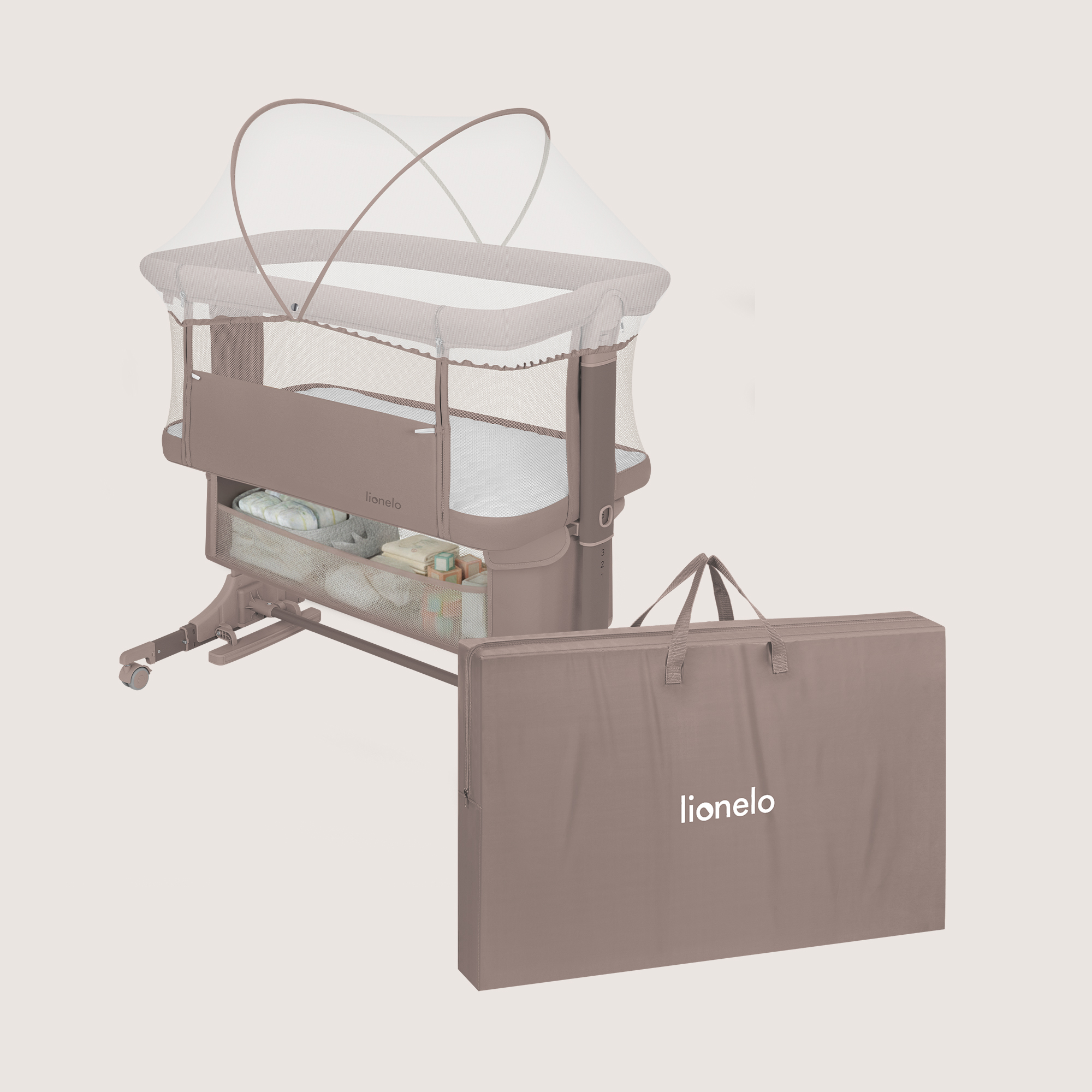 Колыбель Lionelo Jodie коричневый - фото 9