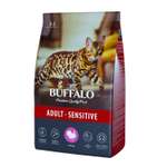Корм для взрослых кошек Mr.Buffalo Adult Sensitive с чувствительным пищеварением с индейкой сухой 10кг