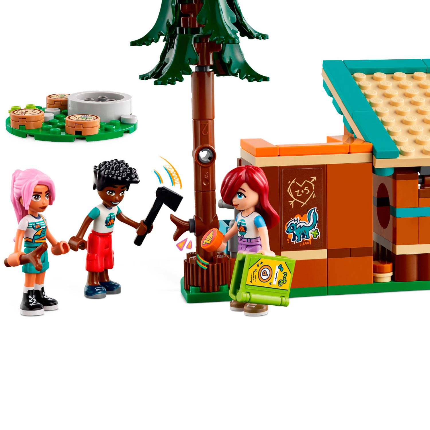 Конструктор LEGO Friends Домики в летнем лагере блочный - фото 7