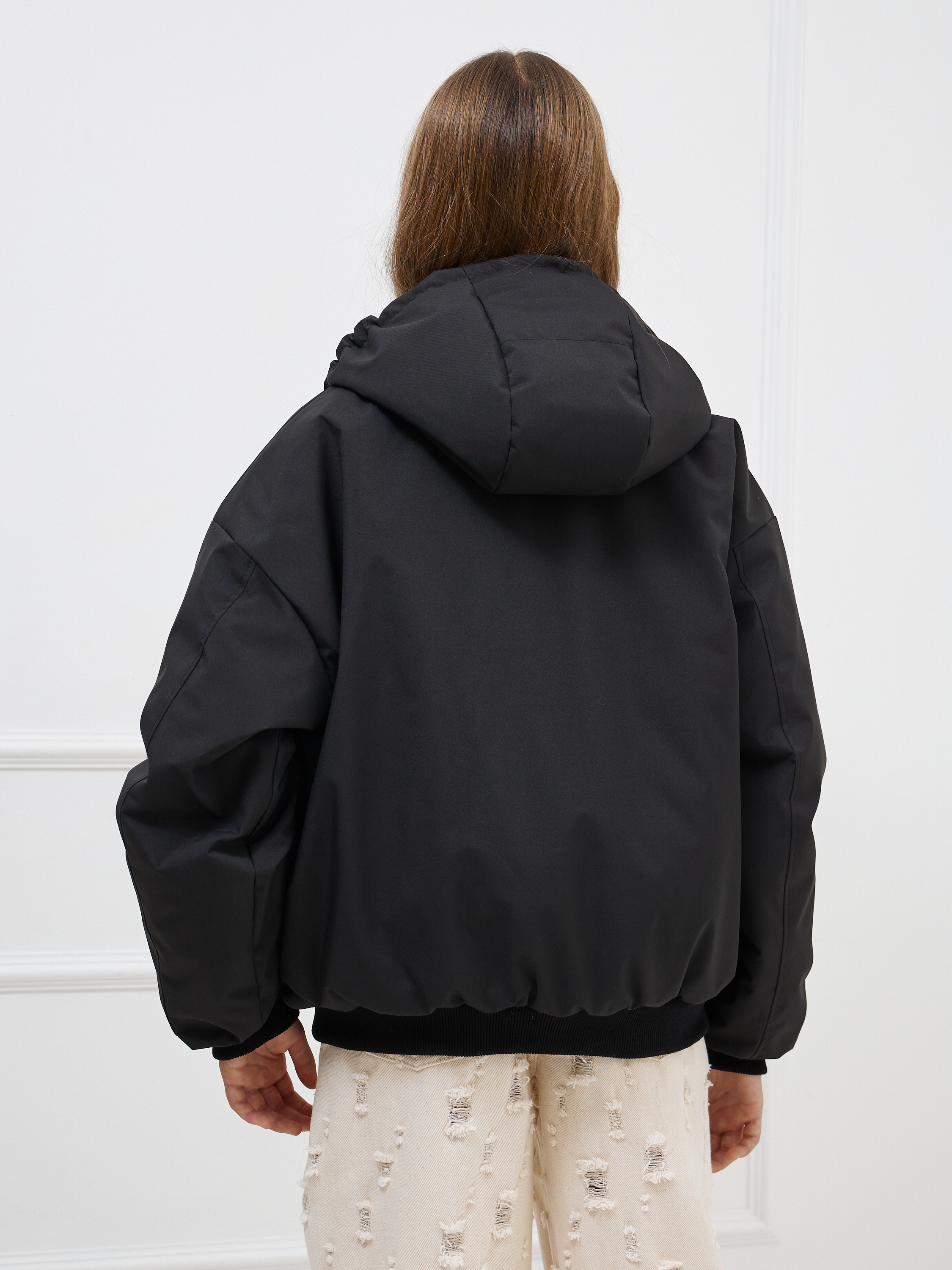 Куртка MIRANAM БомберДетскДевочкиF55Черн - фото 8